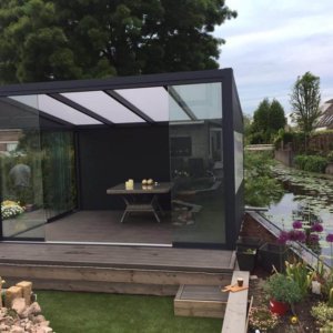 Glazen schuifwand zeeland