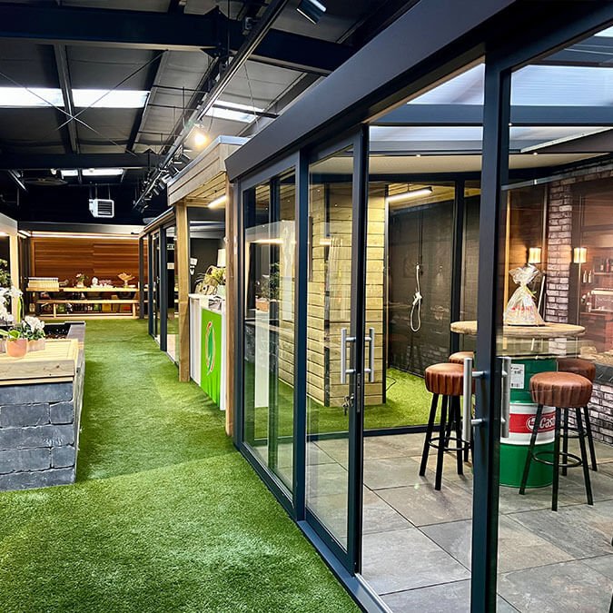 veranda in de show room